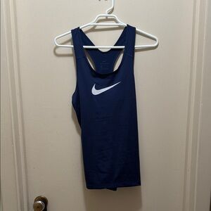 Nike Women's Navy Blue Dri Fit Tank Top
